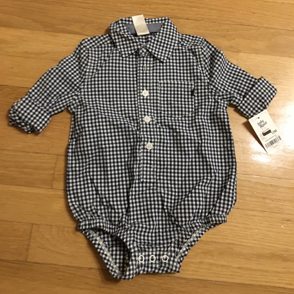 Osh kosh bgosh baby button down checkered